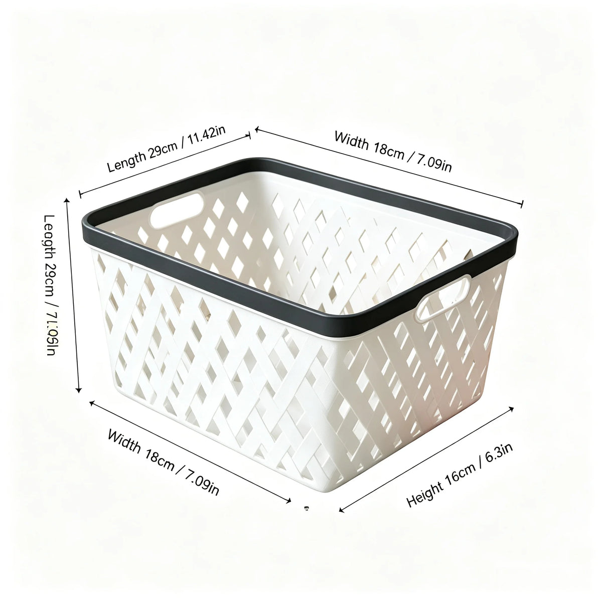 4-Piece Stackable Storage Basket Set