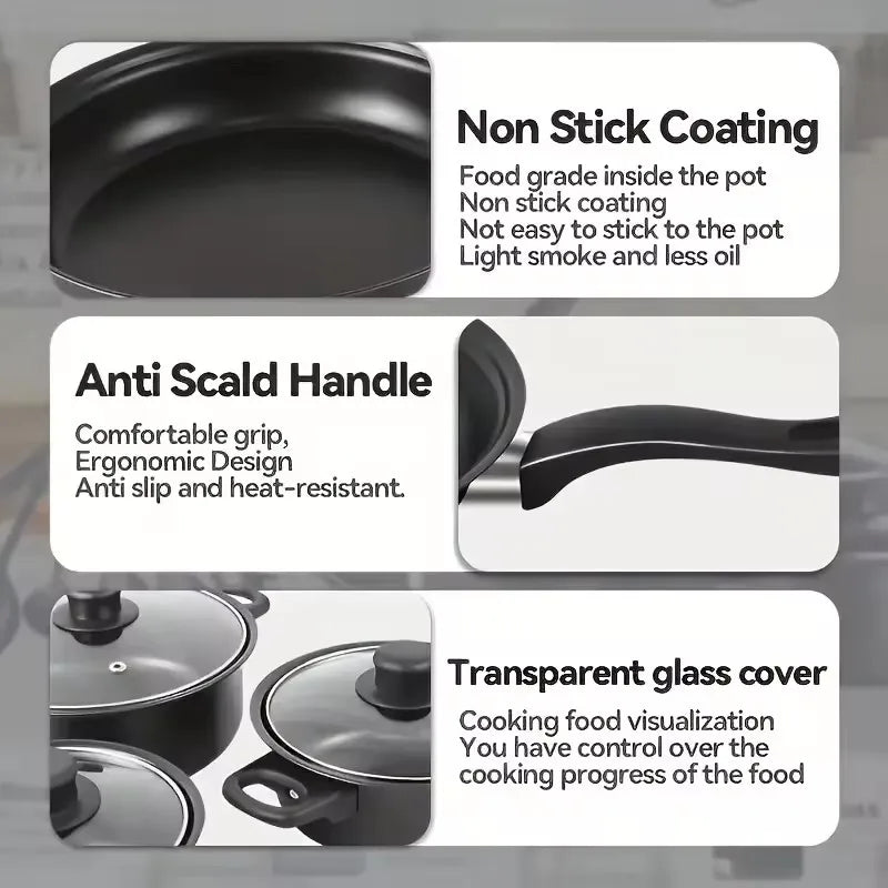 13-Piece Nonstick Induction Cookware Set