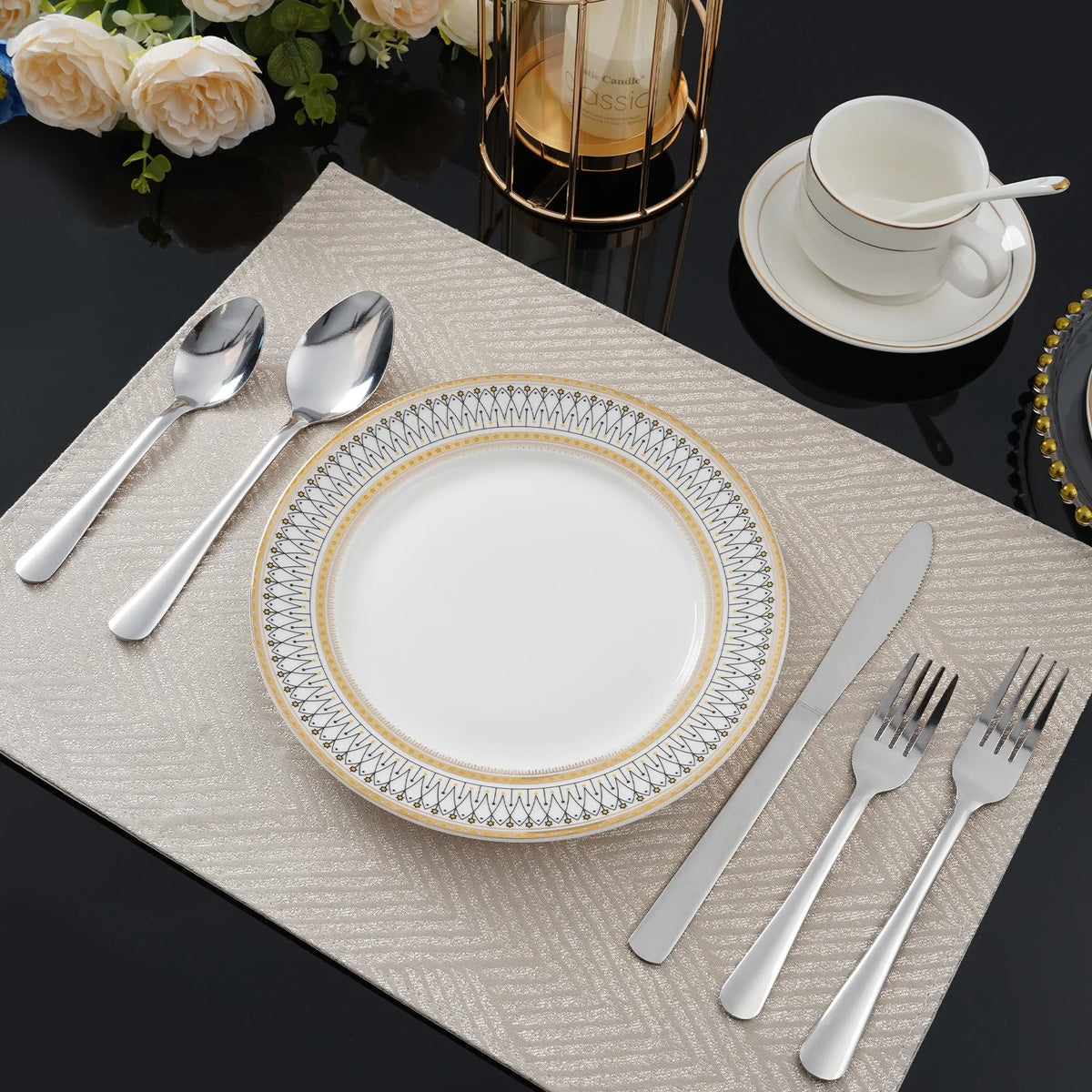 60-Piece Stainless Steel Flatware Set