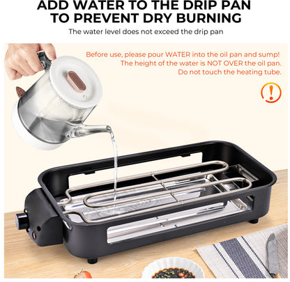 Electric Grill with Removable Griddle