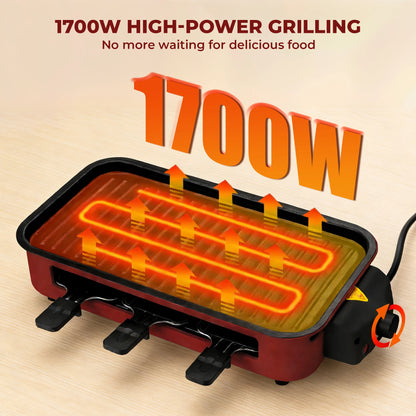 Electric Grill with Removable Griddle