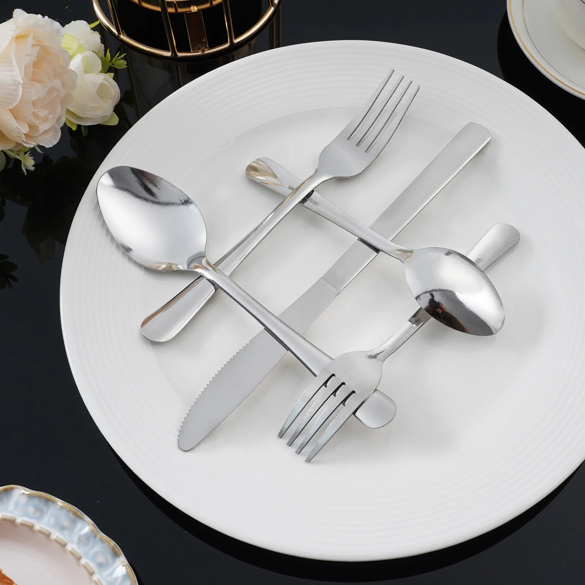 60-Piece Stainless Steel Flatware Set