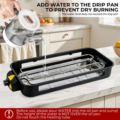 Electric Raclette Grill with 4 Pans