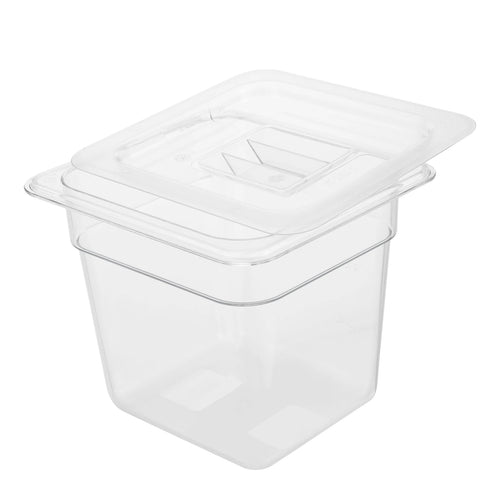 8-Pack Acrylic Food Storage Pans with Lids