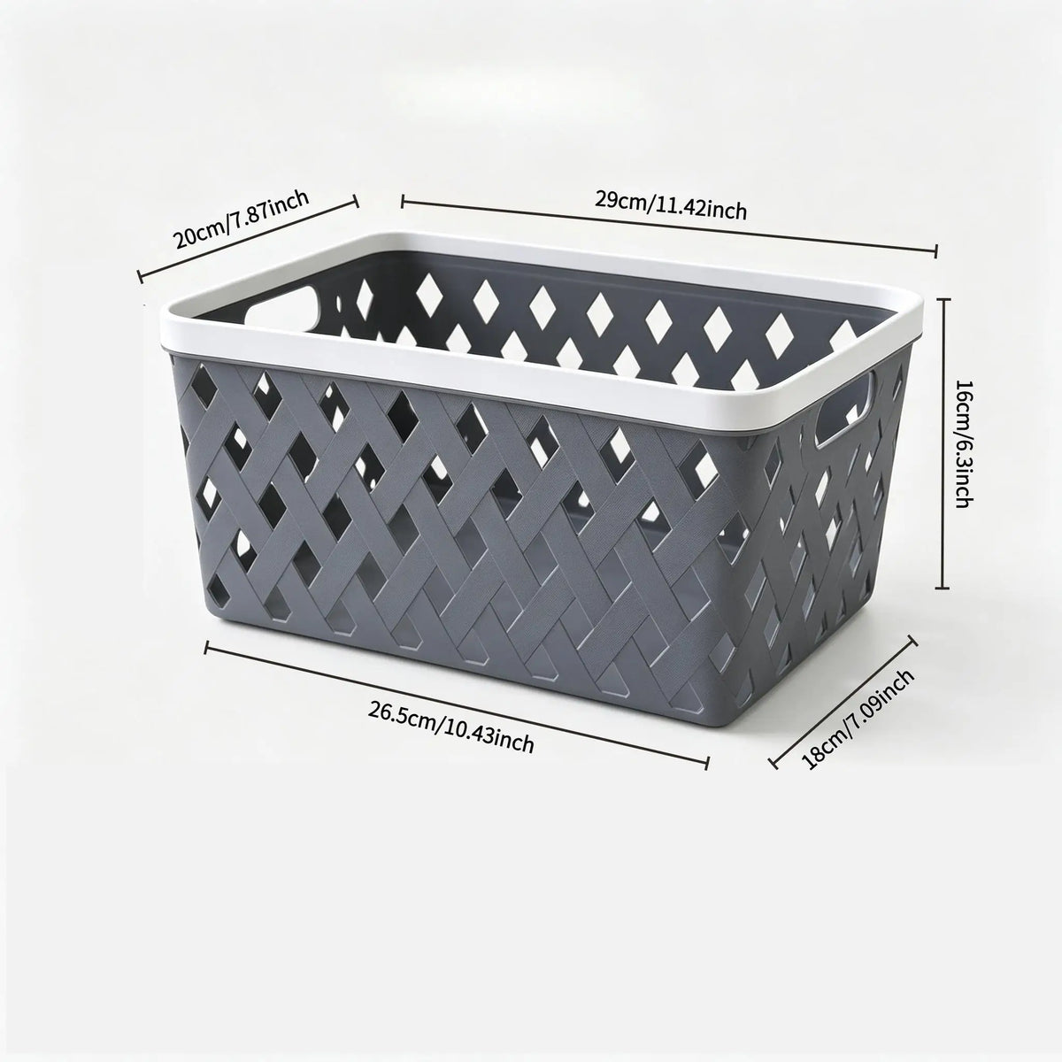 4-Piece Stackable Storage Basket Set