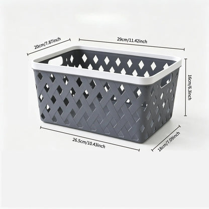 4-Piece Stackable Storage Basket Set