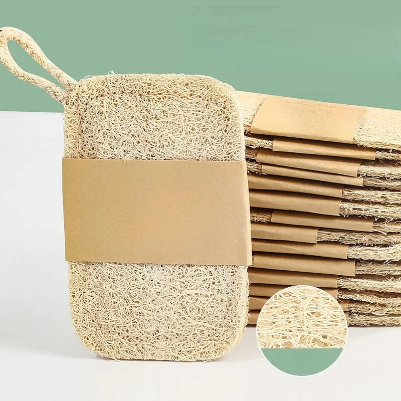 6-Piece Natural Loofah Sponge Set