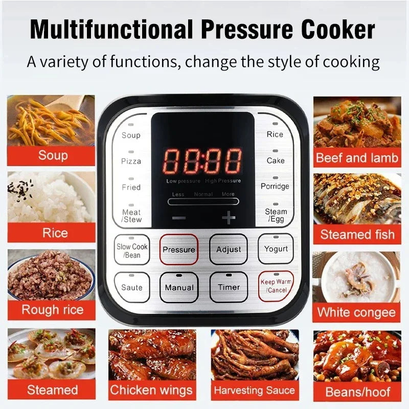 5L Stainless Steel Electric Pressure Cooker