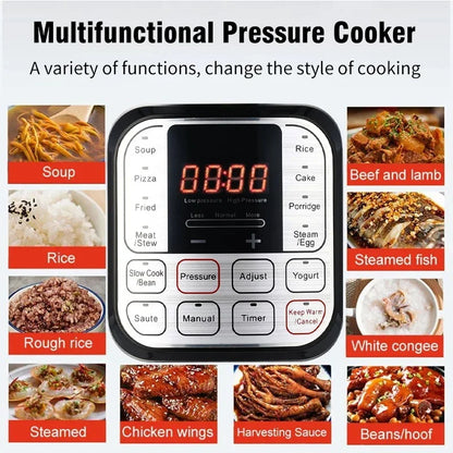 5L Stainless Steel Electric Pressure Cooker