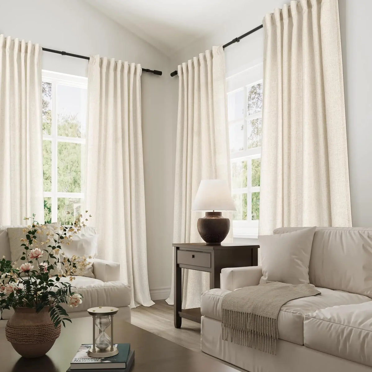 137.8-Inch Sheer Curtain