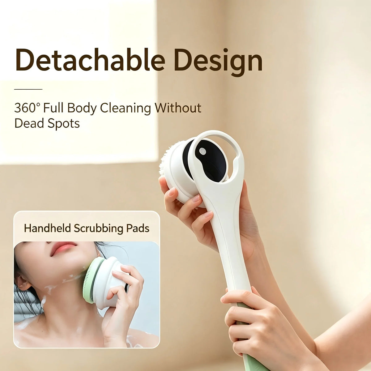 Electric Body Brush with 5 Heads