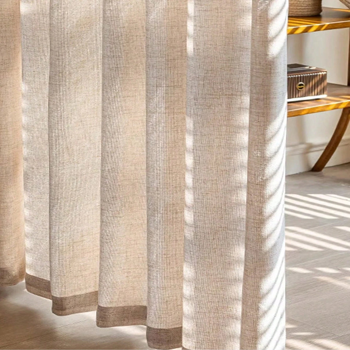 Linen Sheer Curtain Panel