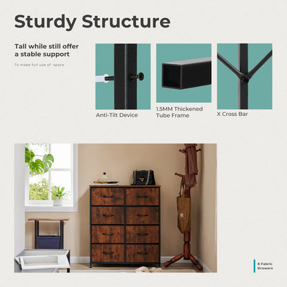 8-Drawer Fabric Dresser