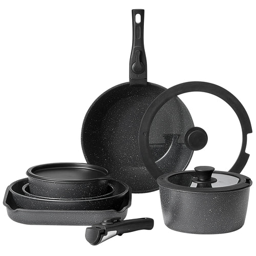 17-Piece Granite Nonstick Cookware Set