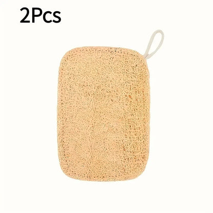 6-Piece Natural Loofah Sponge Set