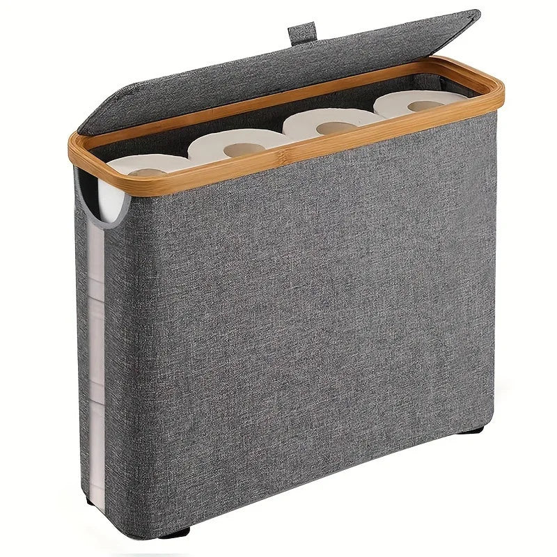 Toilet Paper Storage Basket with Lid