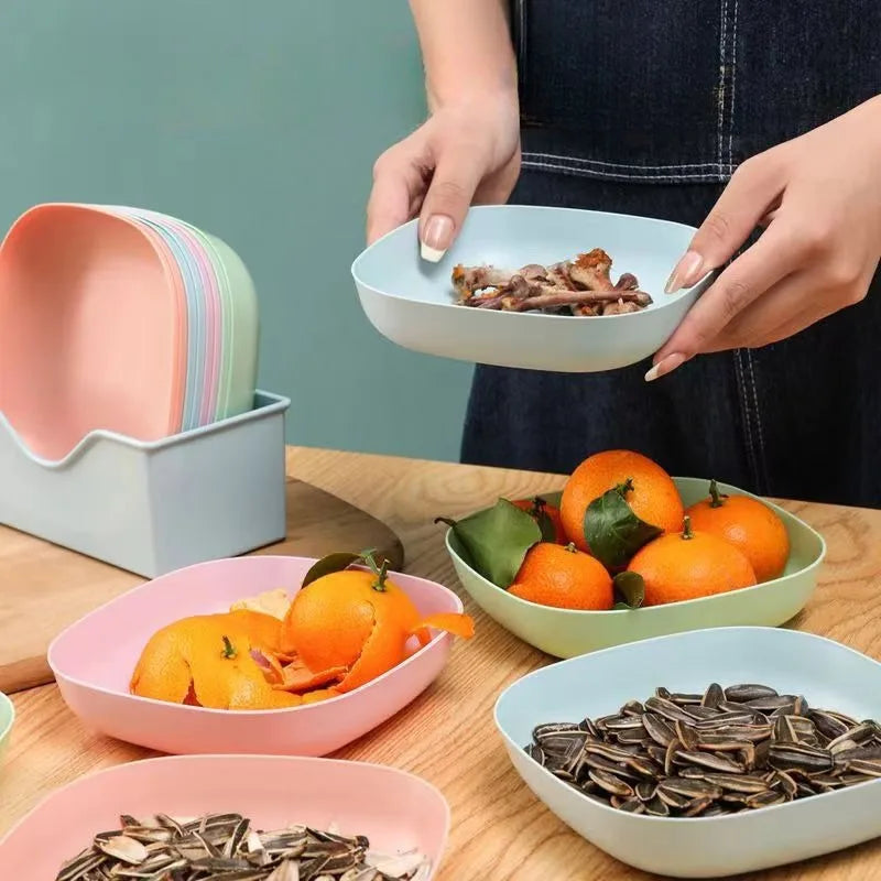 10-Piece Reusable Dessert Plate Set