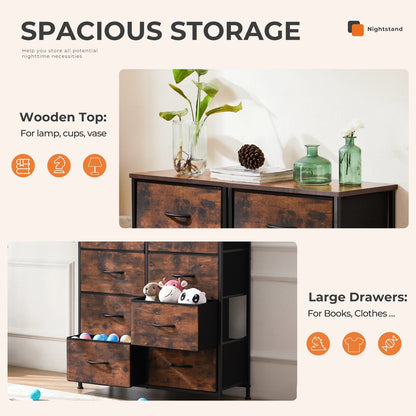 8-Drawer Fabric Dresser