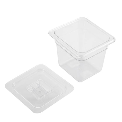 8-Pack Acrylic Food Storage Pans with Lids