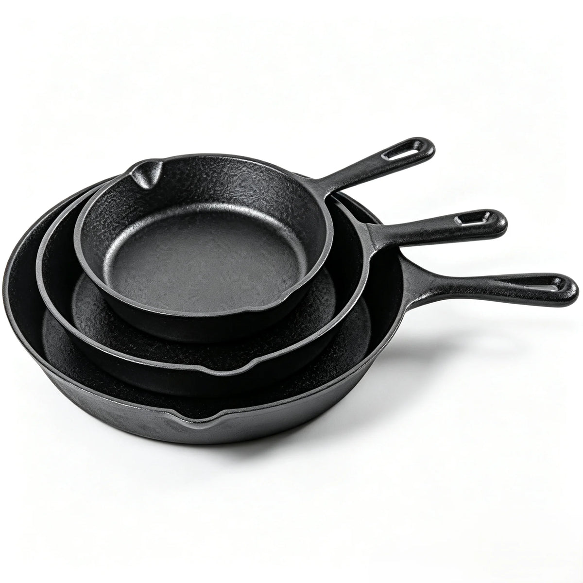 3-Piece Cast Iron Skillet Set