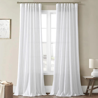 137.8-Inch Sheer Curtain