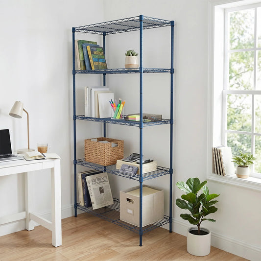5-Tier Adjustable Metal Storage Shelves