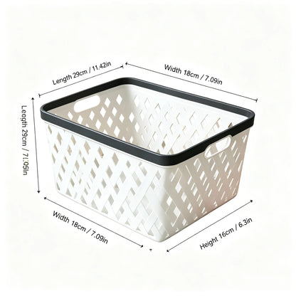 4-Piece Stackable Storage Basket Set