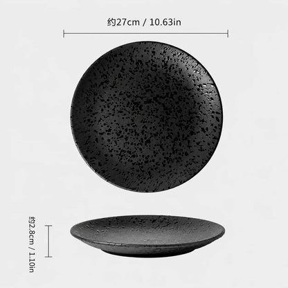 Black Speckled Stoneware Dinnerware