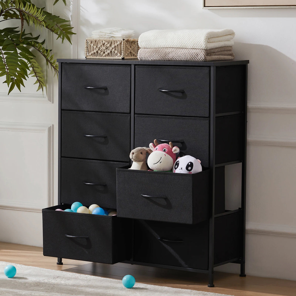 8-Drawer Fabric Dresser