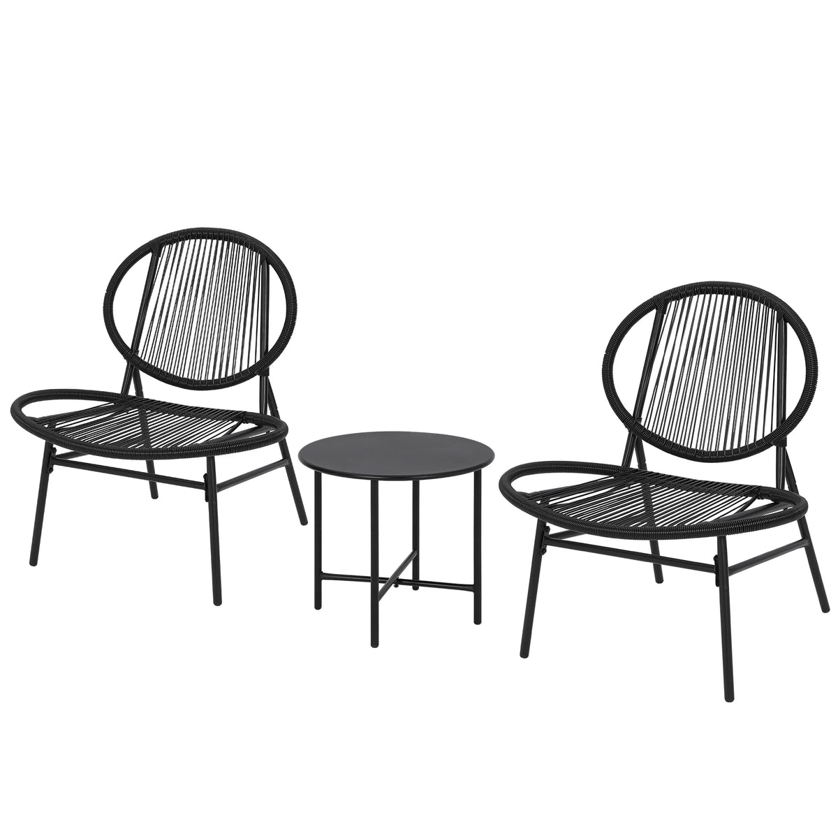 3-Piece Woven Patio Bistro Set