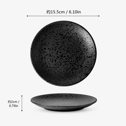 Black Speckled Stoneware Dinnerware