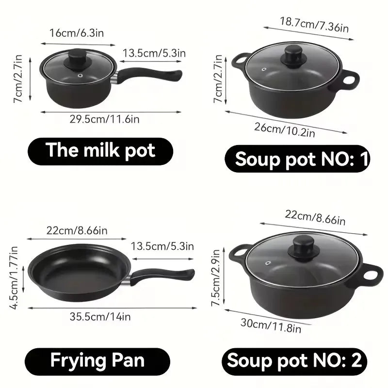 13-Piece Nonstick Induction Cookware Set