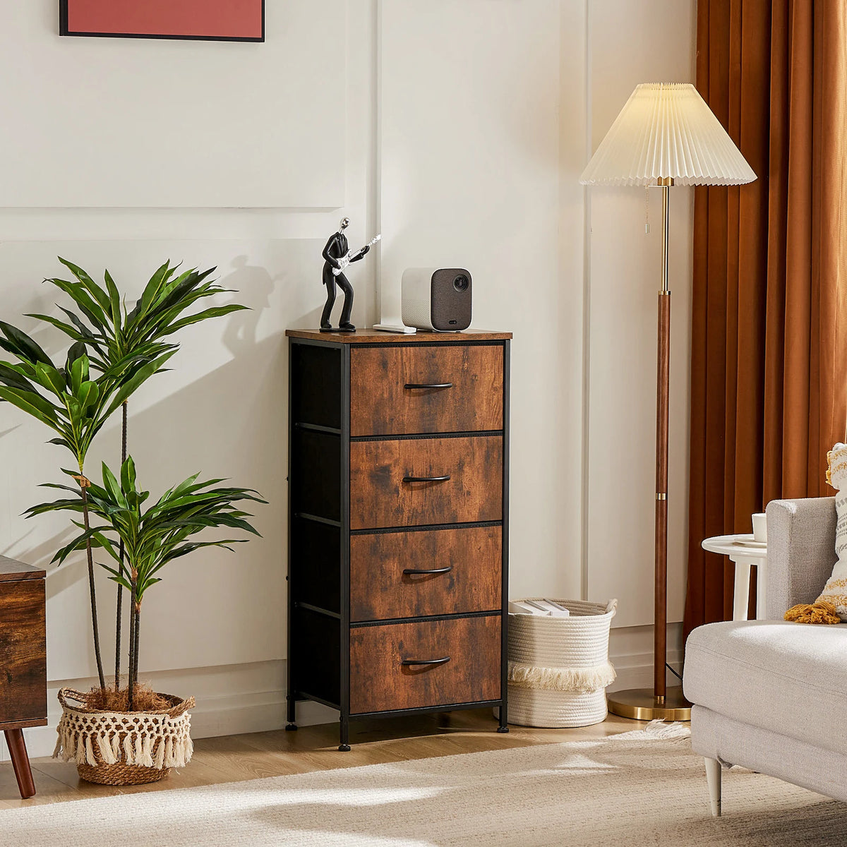 4-Drawer Fabric Storage Cabinet