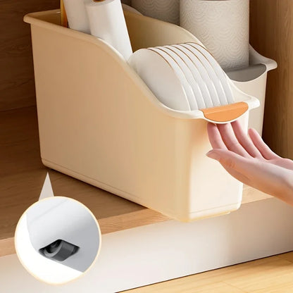 Curved Plastic Storage Bin Set