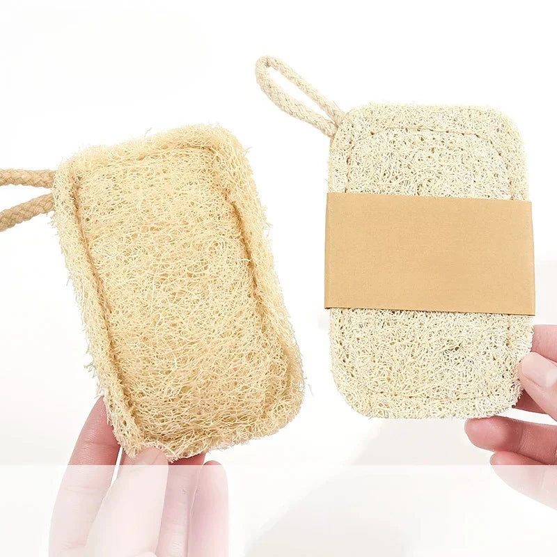 6-Piece Natural Loofah Sponge Set