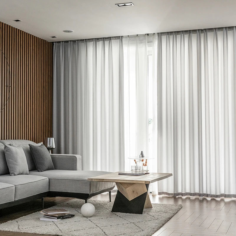 White Voile Sheer Curtains