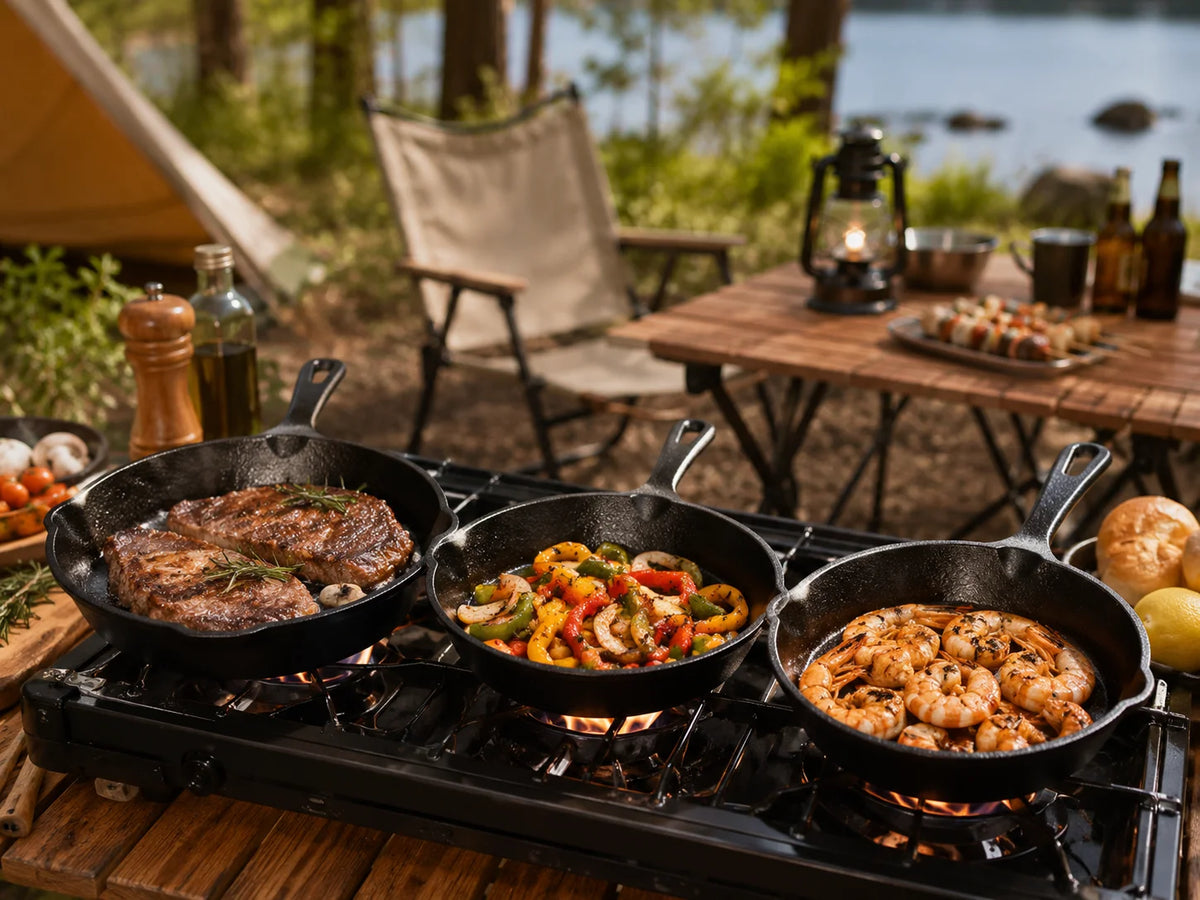 3-Piece Cast Iron Skillet Set