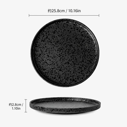 Black Speckled Stoneware Dinnerware
