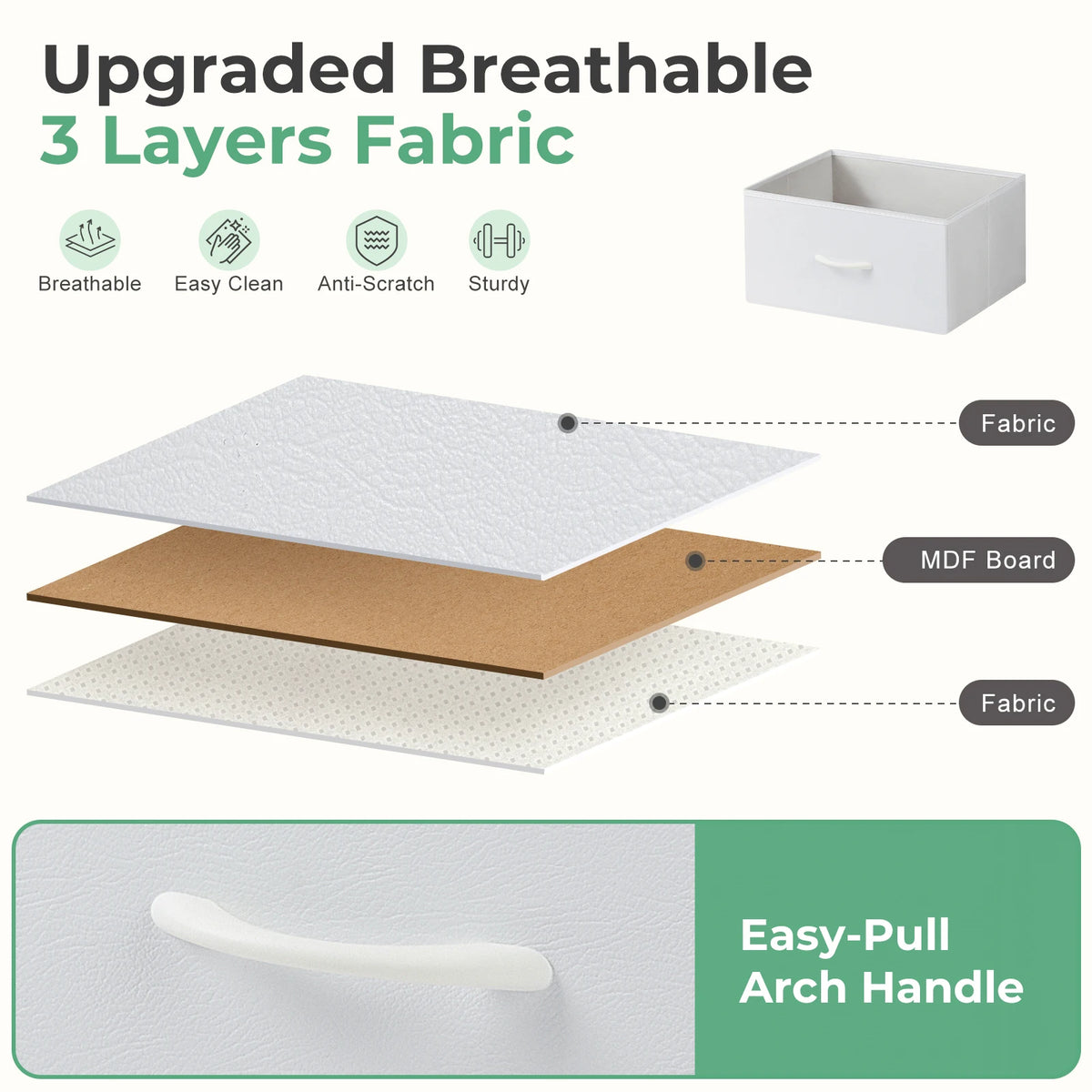 4-Drawer Fabric Storage Cabinet