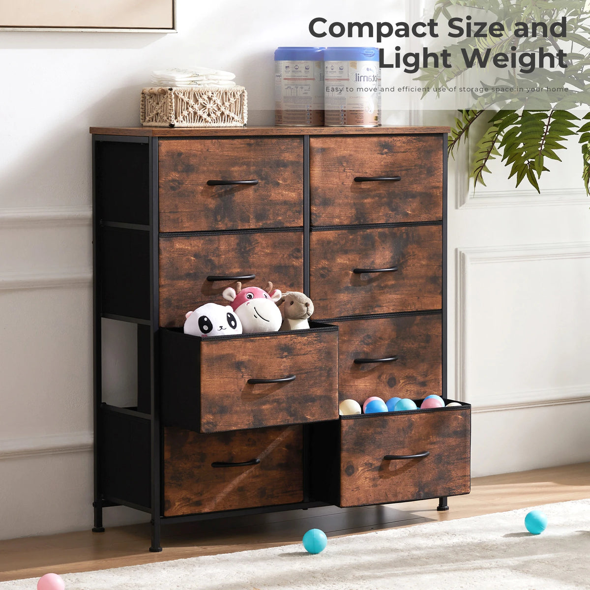 8-Drawer Fabric Dresser