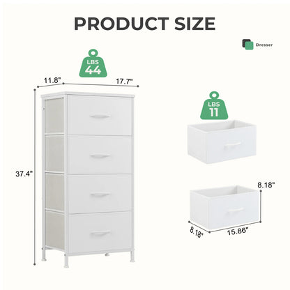 4-Drawer Fabric Storage Cabinet