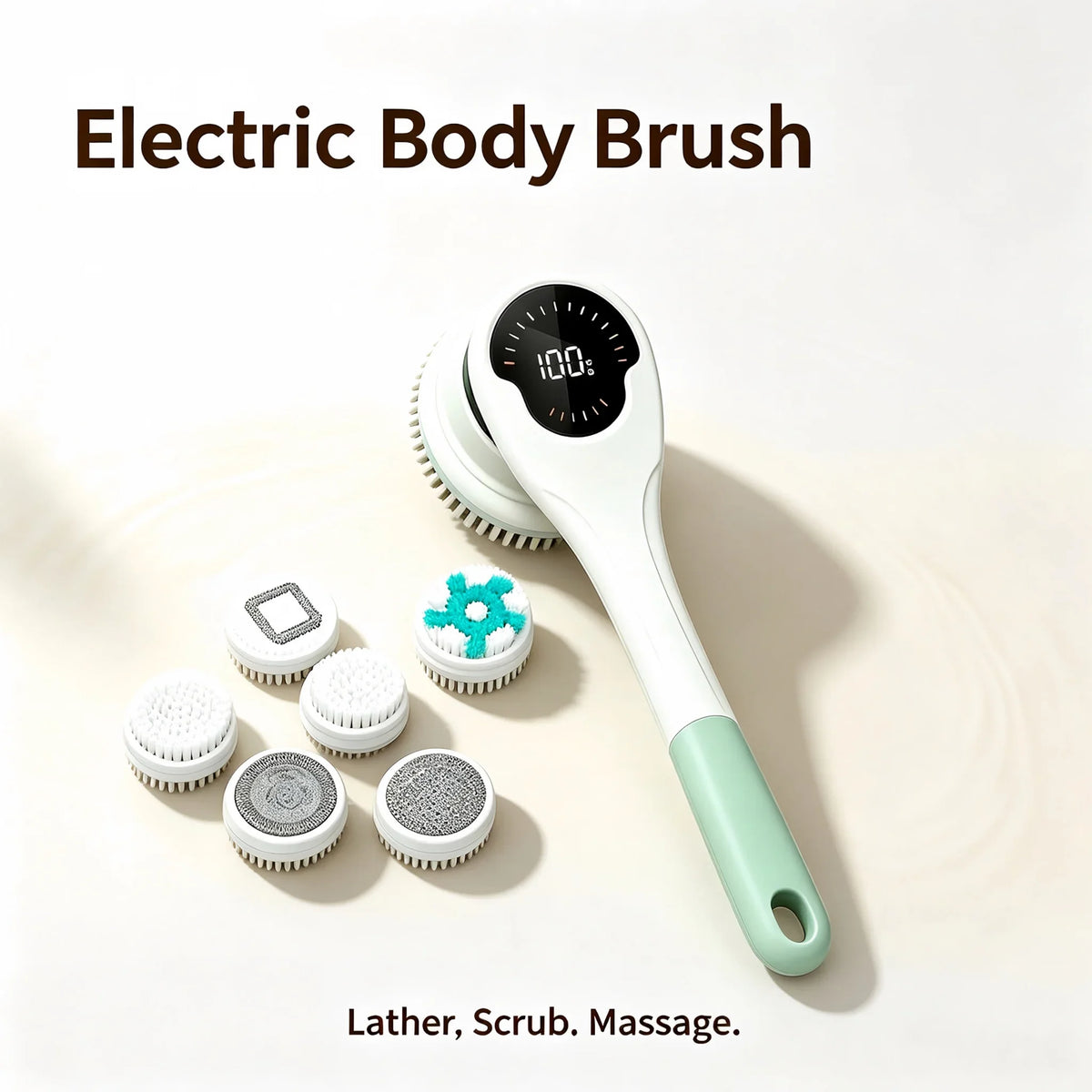 Electric Body Brush with 5 Heads